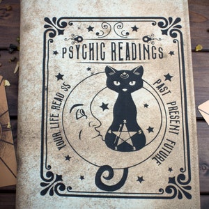 Buchhülle PsychicReadings-Cat für Hardcover / Taschenbücher bis 22 cm Buchhöhe Bild 3