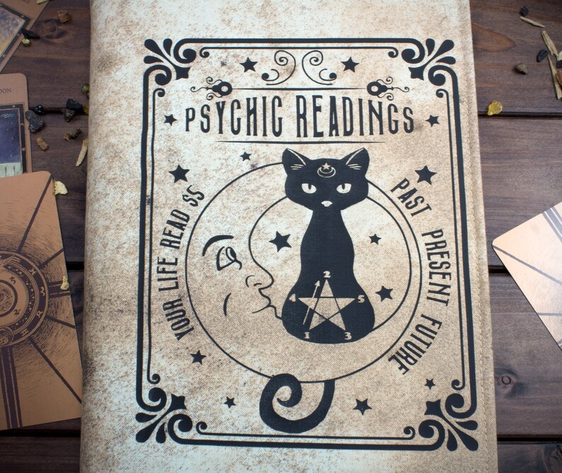 Buchhülle PsychicReadings-Cat für Hardcover / Taschenbücher bis 22 cm Buchhöhe Bild 3