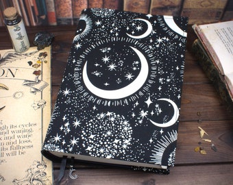 Buchhülle MagicMoon für Hardcover / Taschenbücher bis 21 cm Buchhöhe