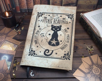 Book cover PsychicReadings-Cat for hardcover / paperbacks up to 22 cm book height