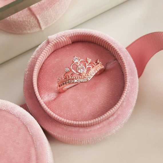 14K Rose Gold Princess Cut Pave Engagement Ring | Barkev's