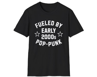 Angetrieben von Anfang 2000er Jahre Pop-Punk T-Shirt | Musik-Nostalgie-T-Shirt
