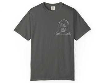 Pop Punk Til I Die Tombstone Vorderseite und Rückseite