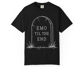 Emo Til The End Grabstein. Volle Front.