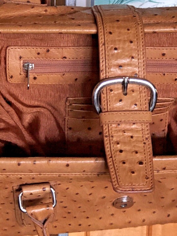 Marshall Fields Handbag / Purse ~Ostrich Leather … - image 8