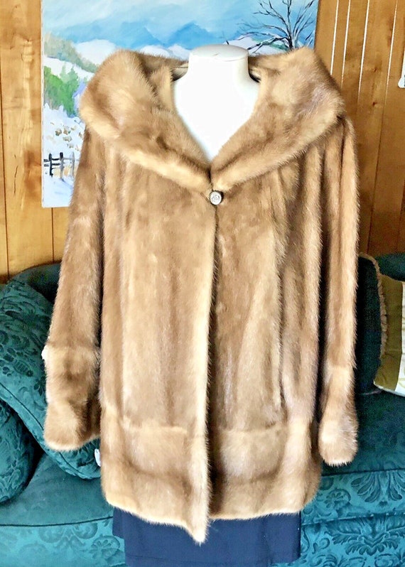 Vintage Mink Fur Coat~AUTUMN MIST~Custom Made~Sha… - image 1