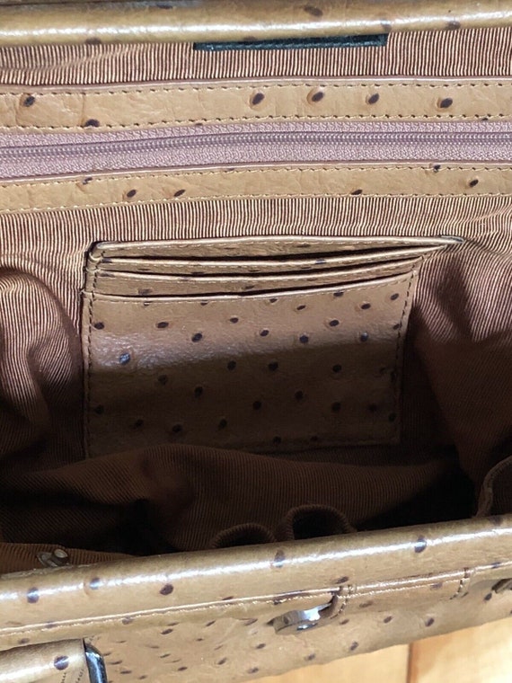 Marshall Fields Handbag / Purse ~Ostrich Leather … - image 7