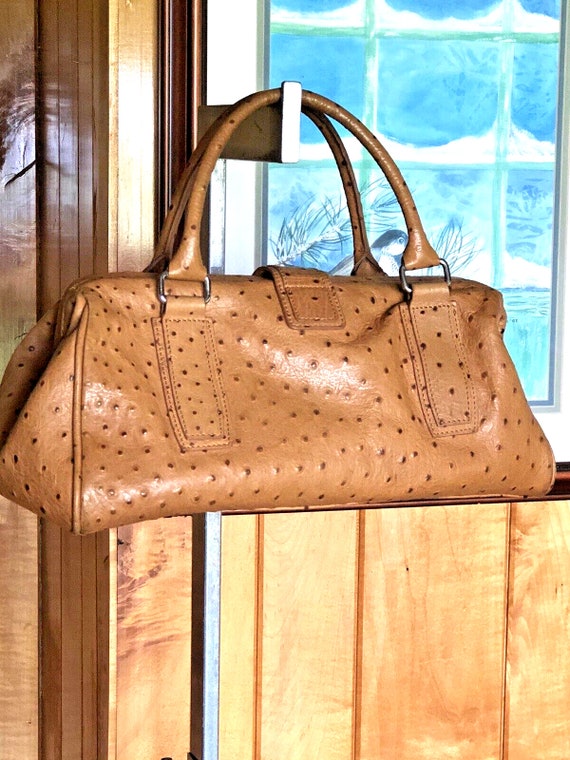 Marshall Fields Handbag / Purse ~Ostrich Leather … - image 5