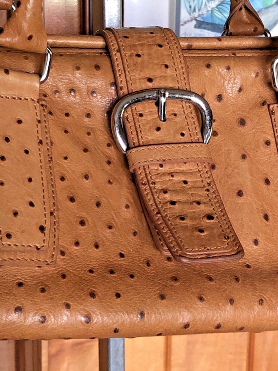 Marshall Fields Handbag / Purse ~Ostrich Leather … - image 6