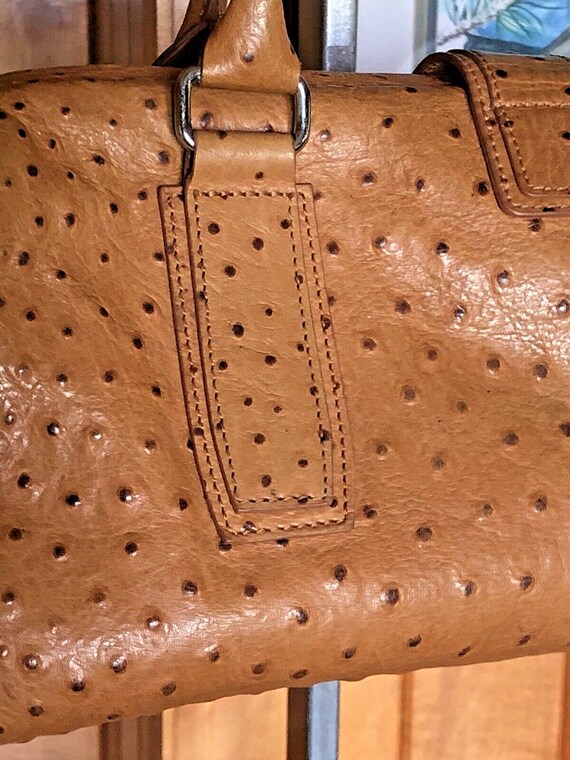 Marshall Fields Handbag / Purse ~Ostrich Leather … - image 4