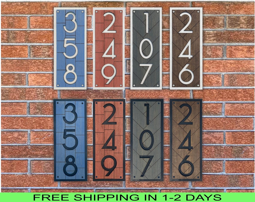 Large Address Numbers Large House Numbers | Address Sign - Clear Visibility From Street ...