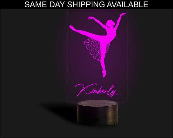 Ballerina LED Night Light for Kids. Personalized LED Lamp. LED | Etsy