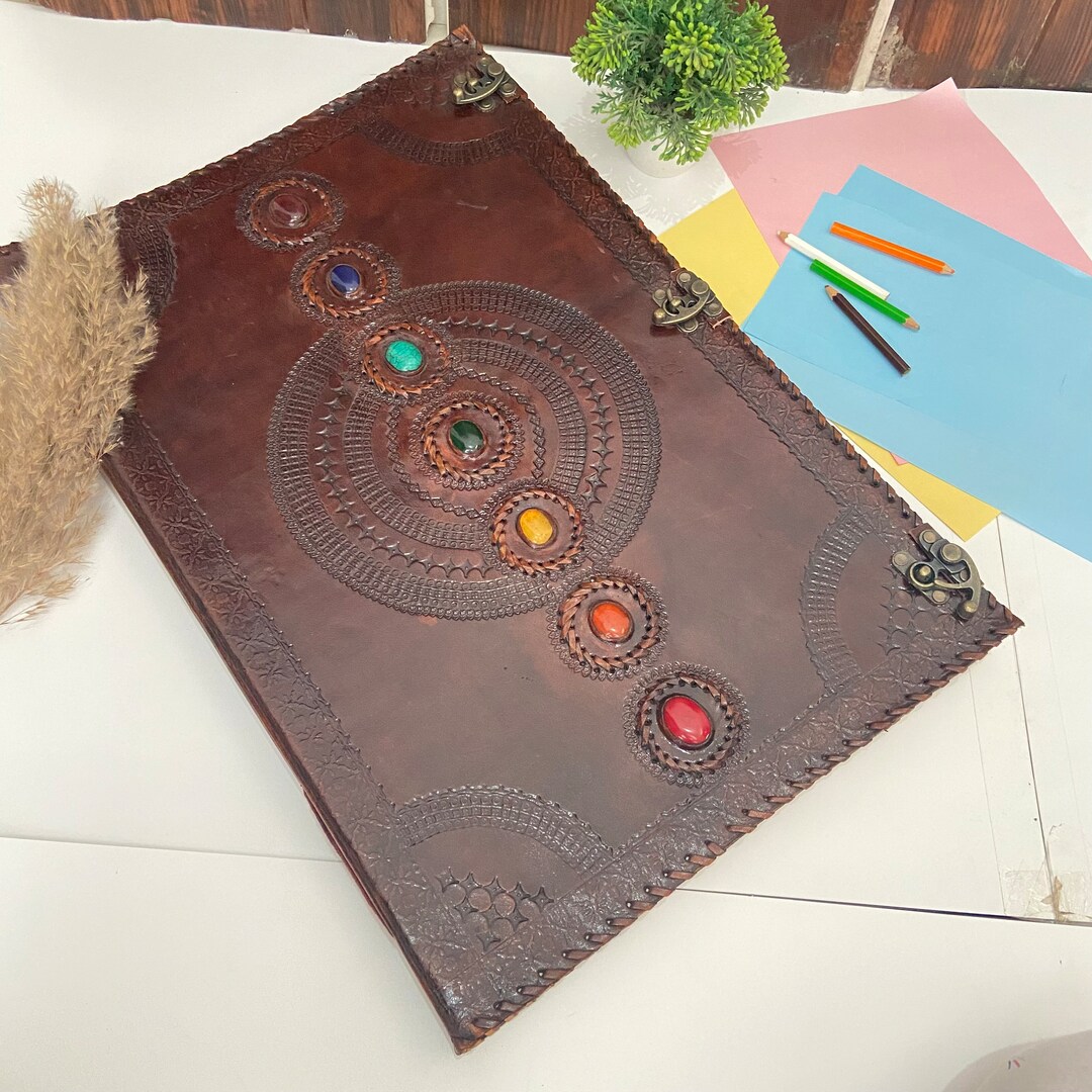 Handmade Extra Large Leather Journal Writing Notebook Lined Etsy