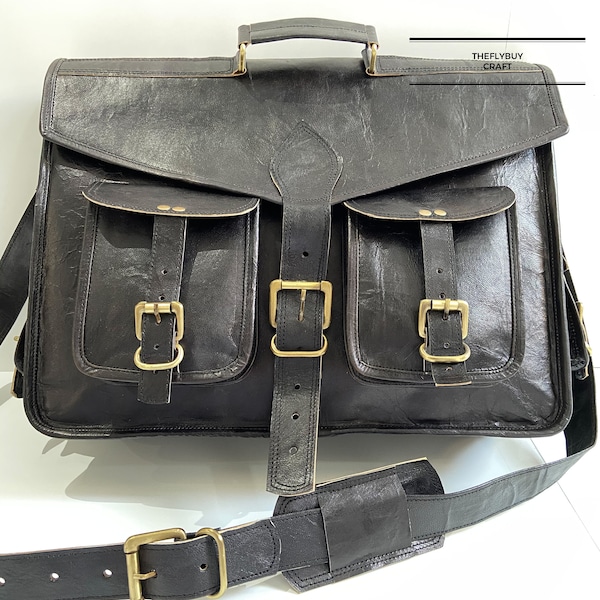 Leather Messenger Bag Etsy