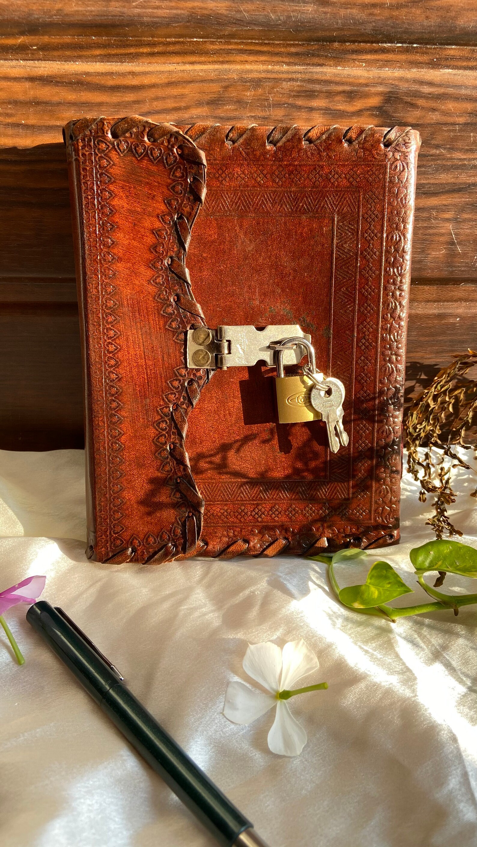 Journal With Lock and Key Diary With Lock Leather Journals Etsy
