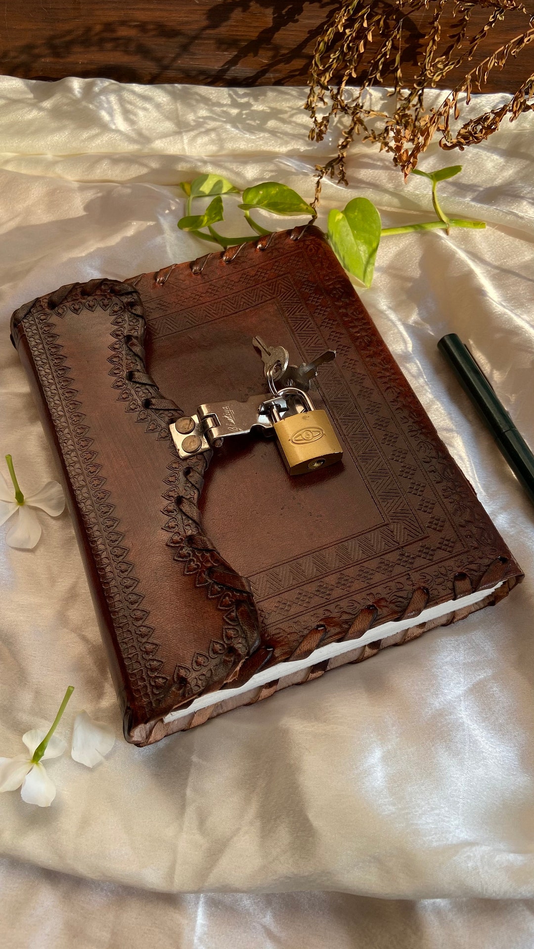 Journal With Lock and Key Diary With Lock Leather Journal With Lock