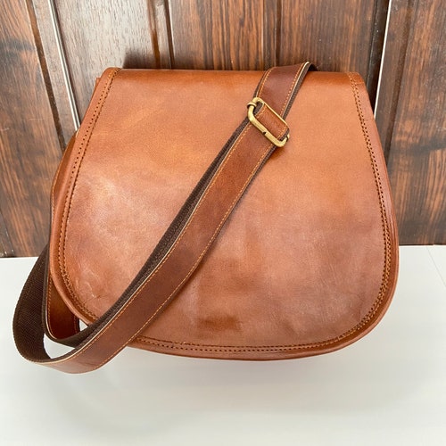 Leather Crossbody Bags for Women Leather Saddle Bag Purse Etsy