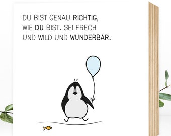 Pinguin Spruch Etsy