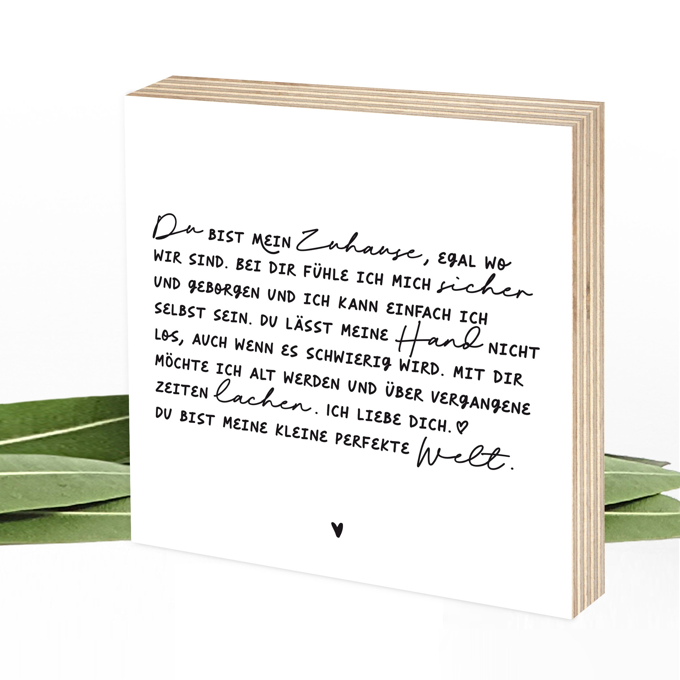 Liebe Geschenk Mann Hochzeitstag Holzbild zum Hinstellen & Etsy.de