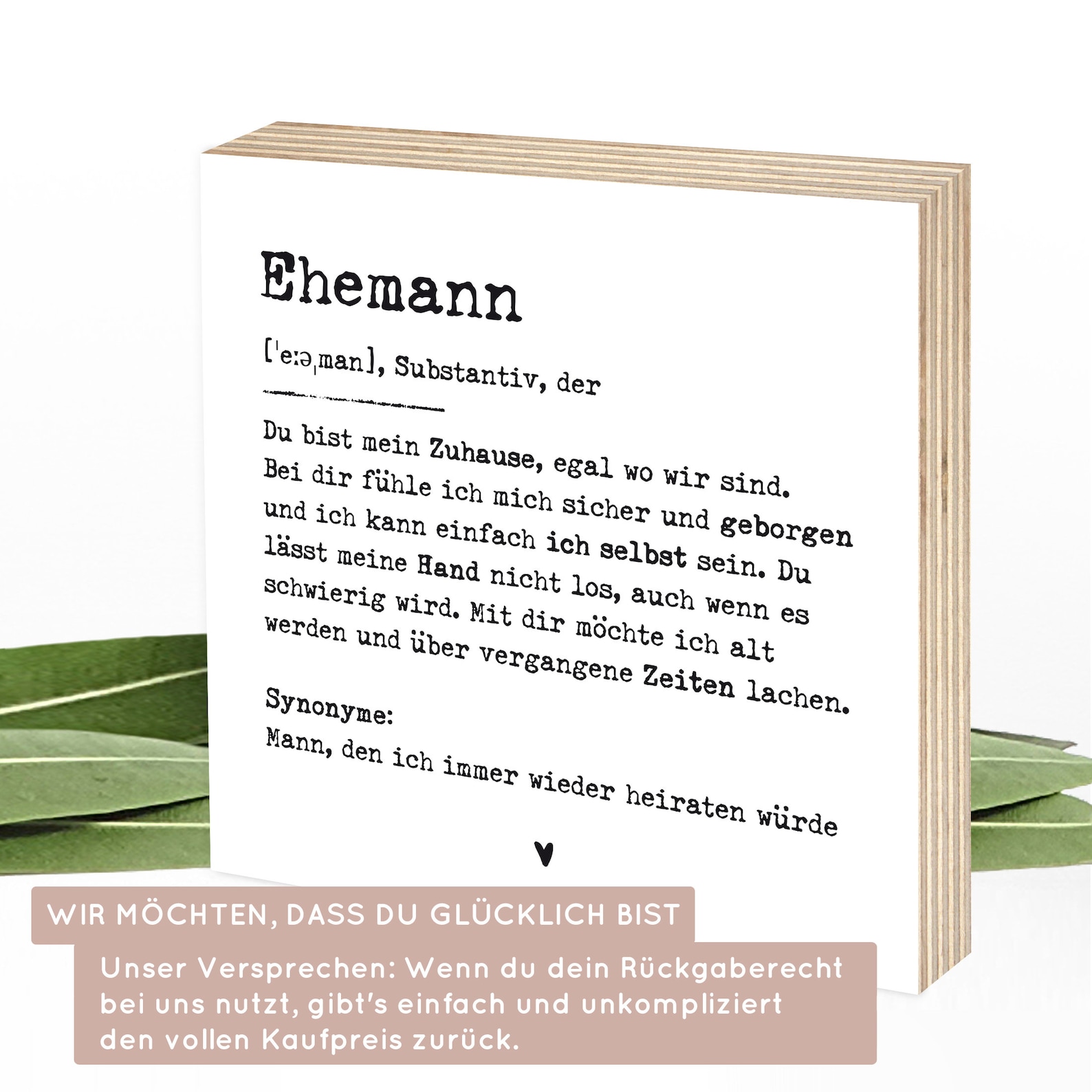 Wunderbar Ehemann Hochzeitstag Geschenk Mann Ebenbild
