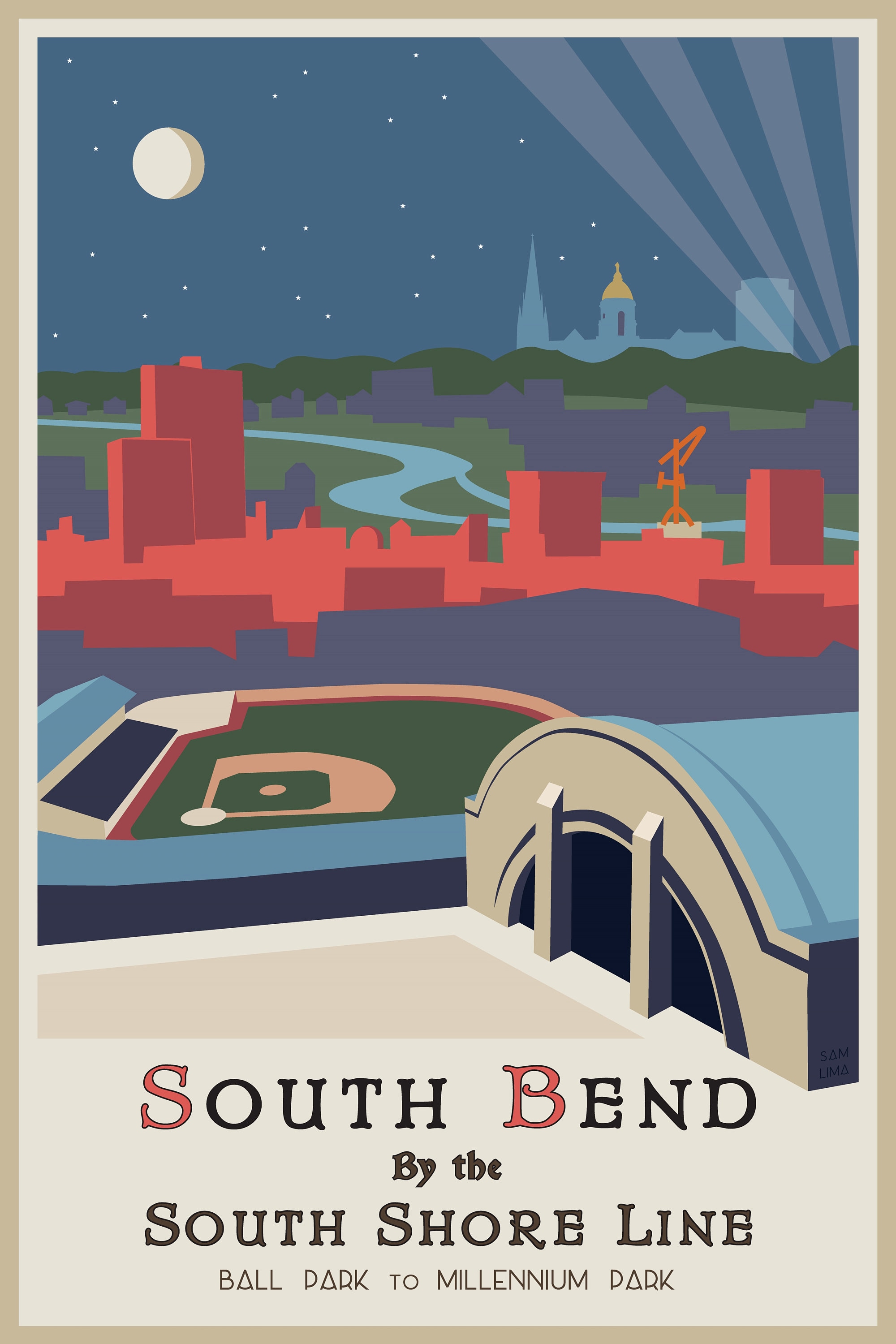 South Bend South Shore Line Poster 12x18 Etsy