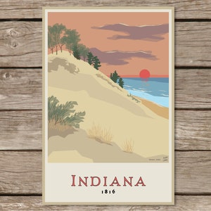 12x18 Indiana Dunes / Lake Michigan Poster