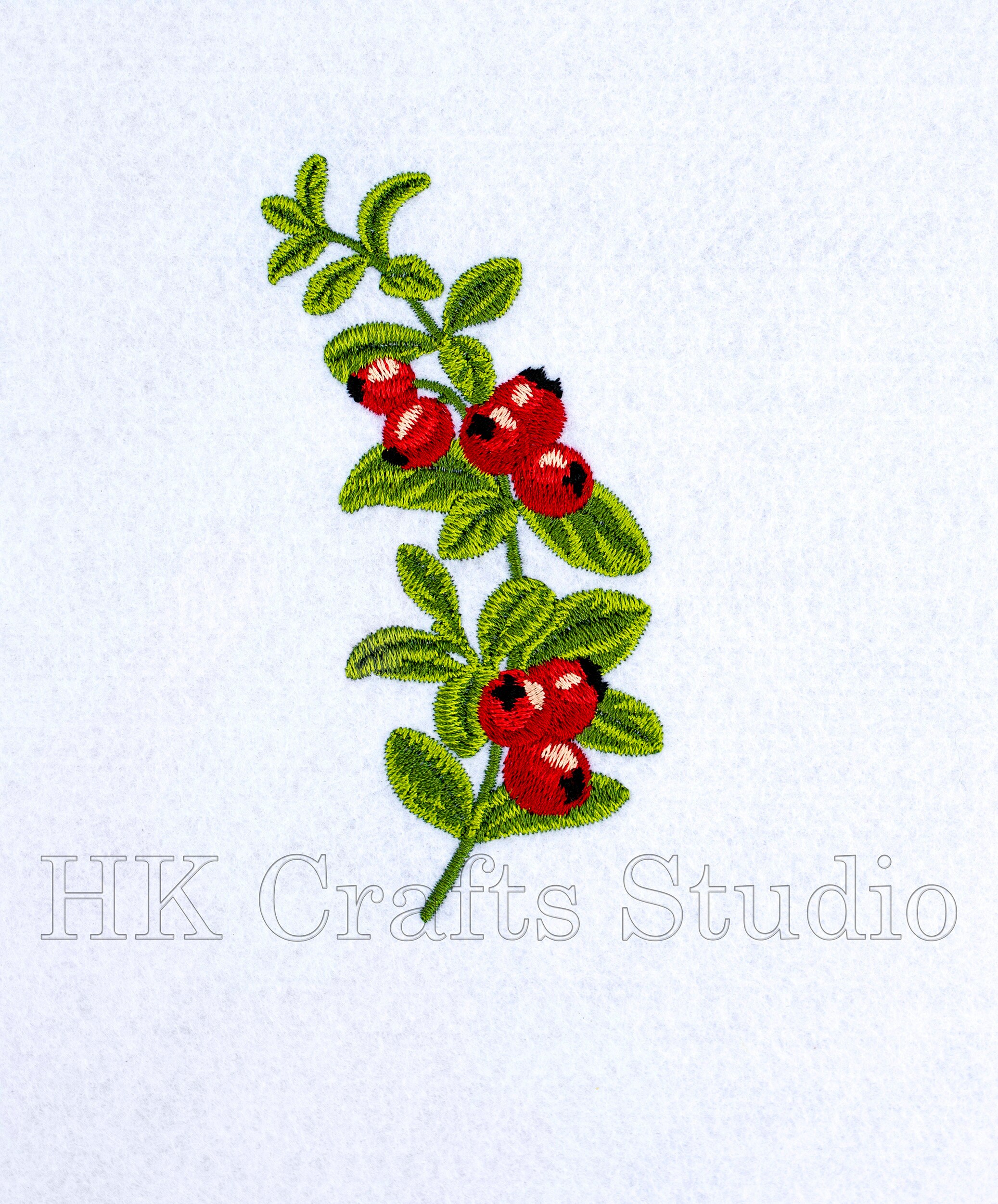 Сranberry Branch Machine Embroidery Design 2 Sizes. Kitchen Etsy