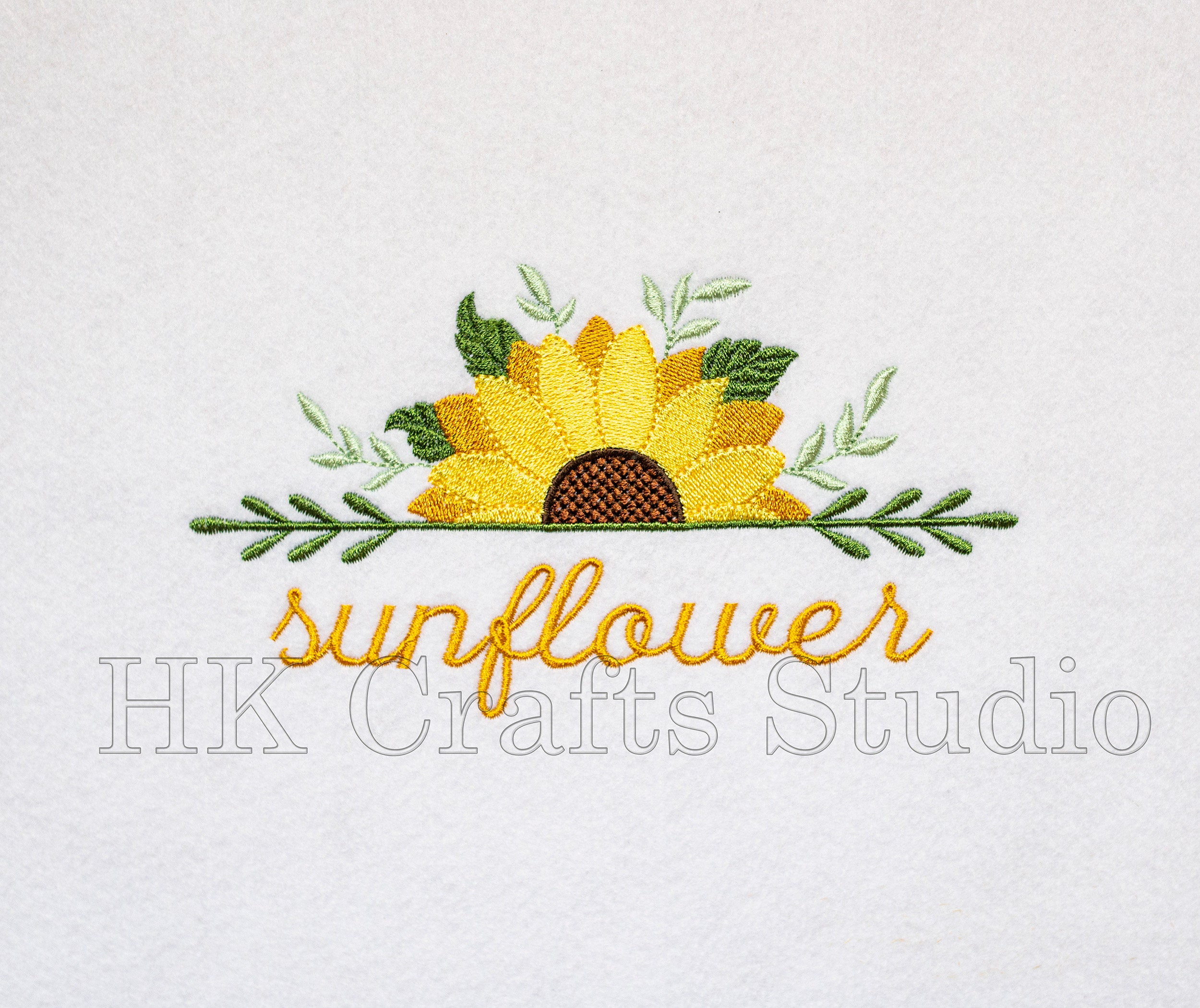 Sunflower Machine Embroidery Design Flower Machine Embroidery Etsy