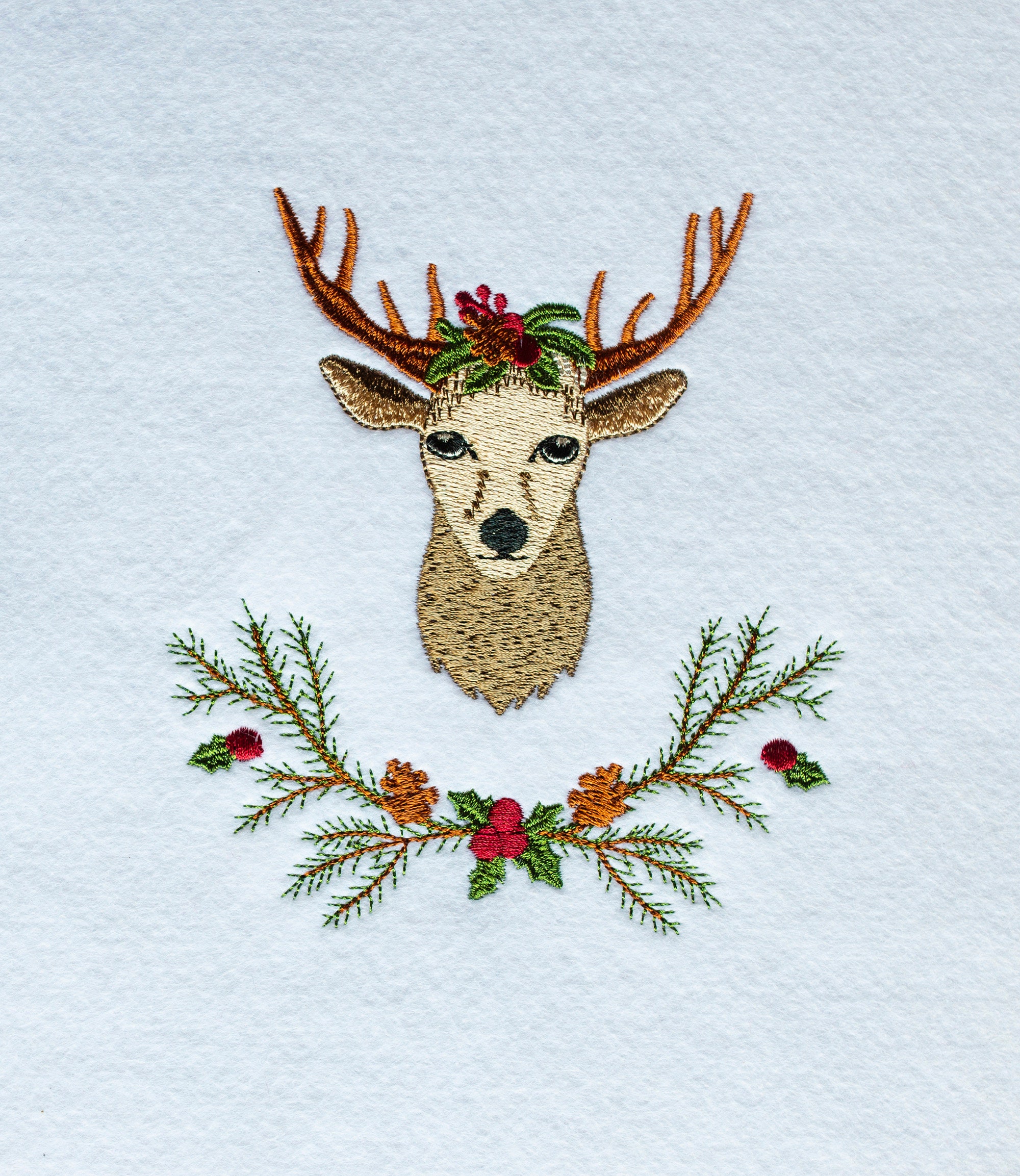 Christmas deer machine jessecmault designs 3 sizes animal  etsy
