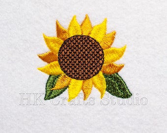 Mini Flowers Embroidery Design Sunflowers Embroidery Design Sunflower Embroidery Design Plant Embroidery Floral Embroidery Designs