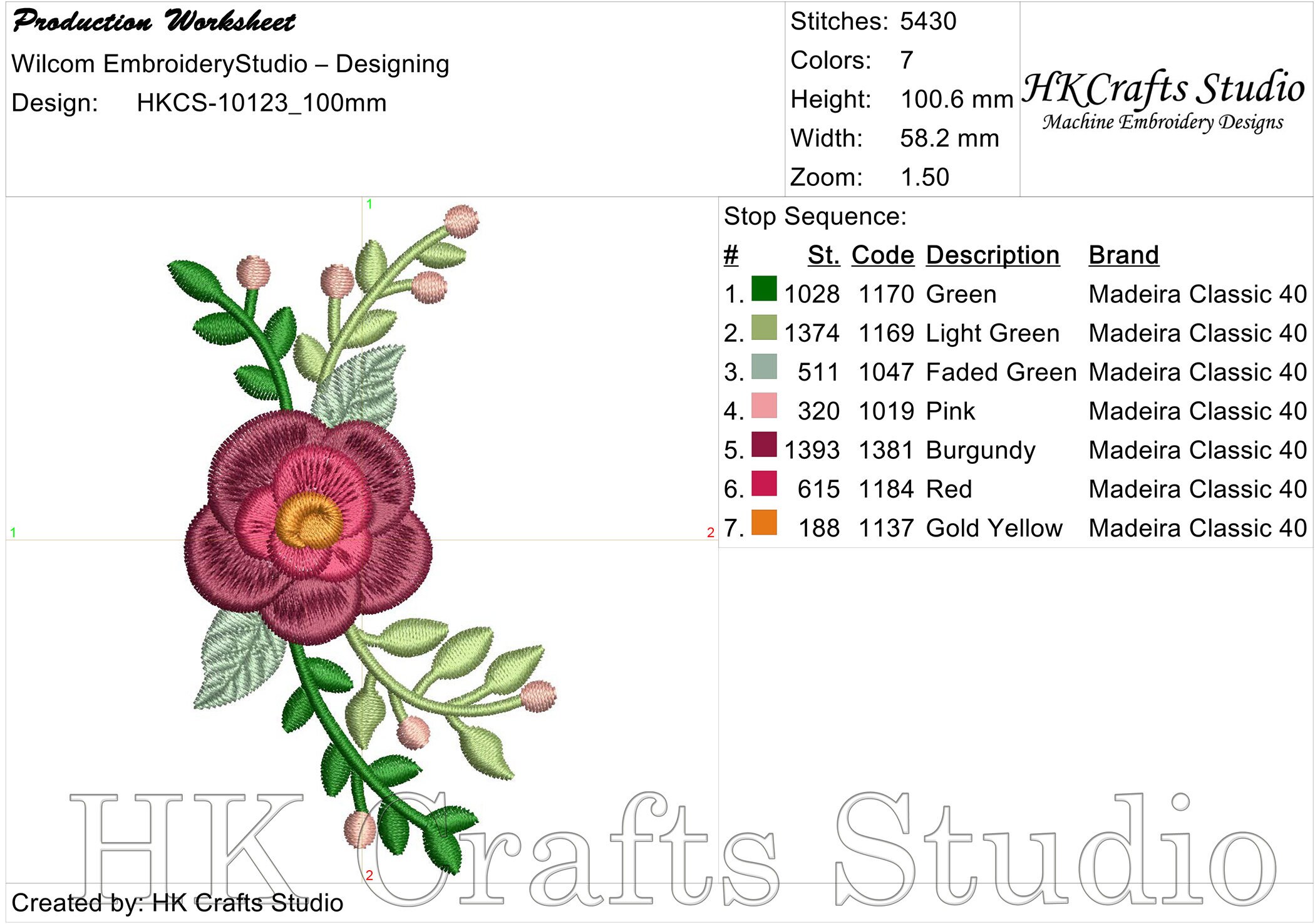 Flower border machine embroidery design floral border  etsy Flower border machine embroidery design floral border  etsy