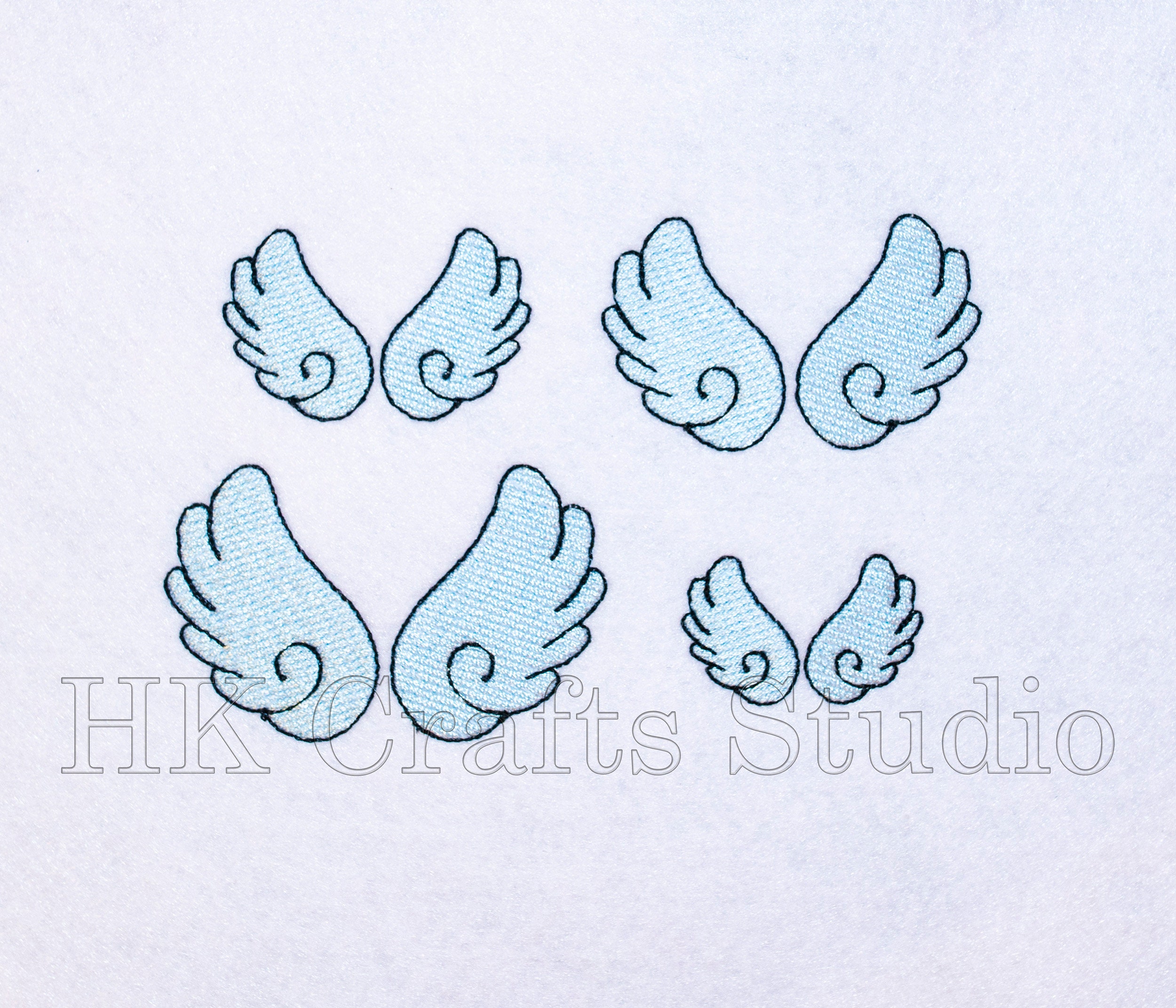 Mini Angel Wings Machine Embroidery Design 4 sizes . | Etsy