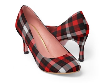 dsw plaid heels