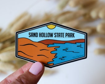 Sand Hollow State Park Sticker, Waterproof Vinyl Decal