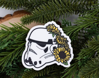 Sunflower Trooper Waterproof Dishwasher-safe Sticker