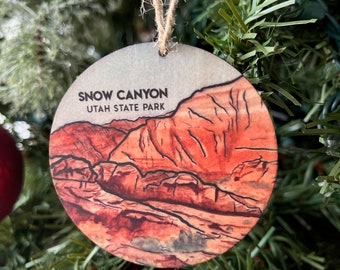 3" Souvenir Christmas Tree Ornament | Southern Utah Gift for Hikers St. George