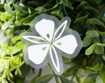 Sego Lily Clear Sticker | Utah State Flower | Waterproof Dishwasher-safe