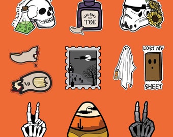 Halloween Mystery Sticker Pack | Spooky Sticker