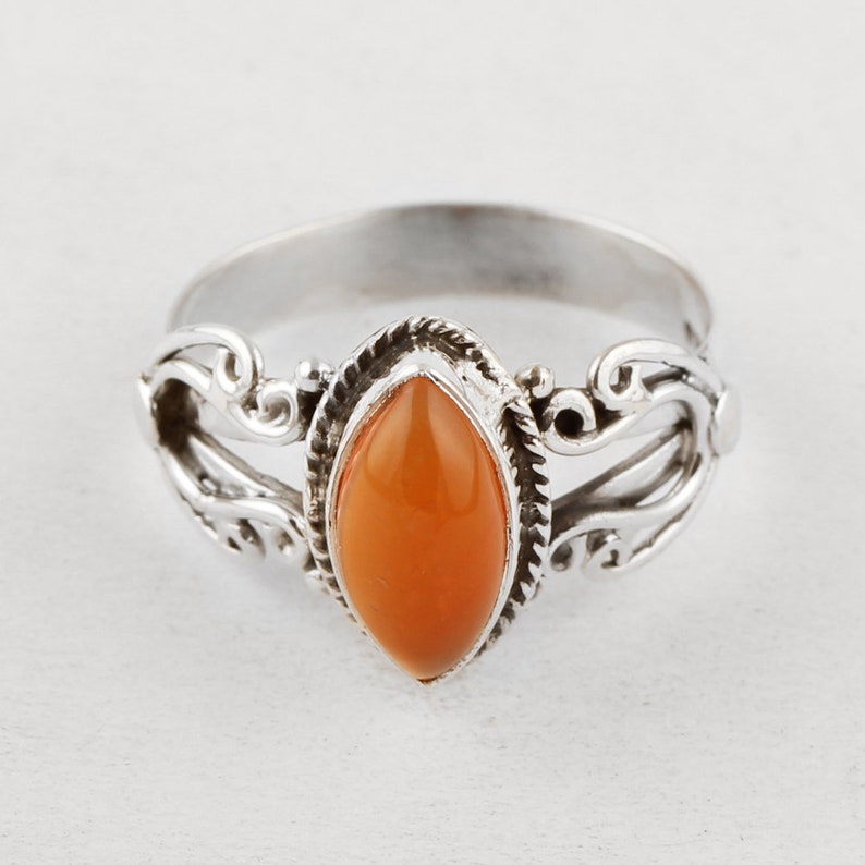 Cushion Shape Carnelian Gemstone handmade Bracelet 925 Sterling Silver Jewelry