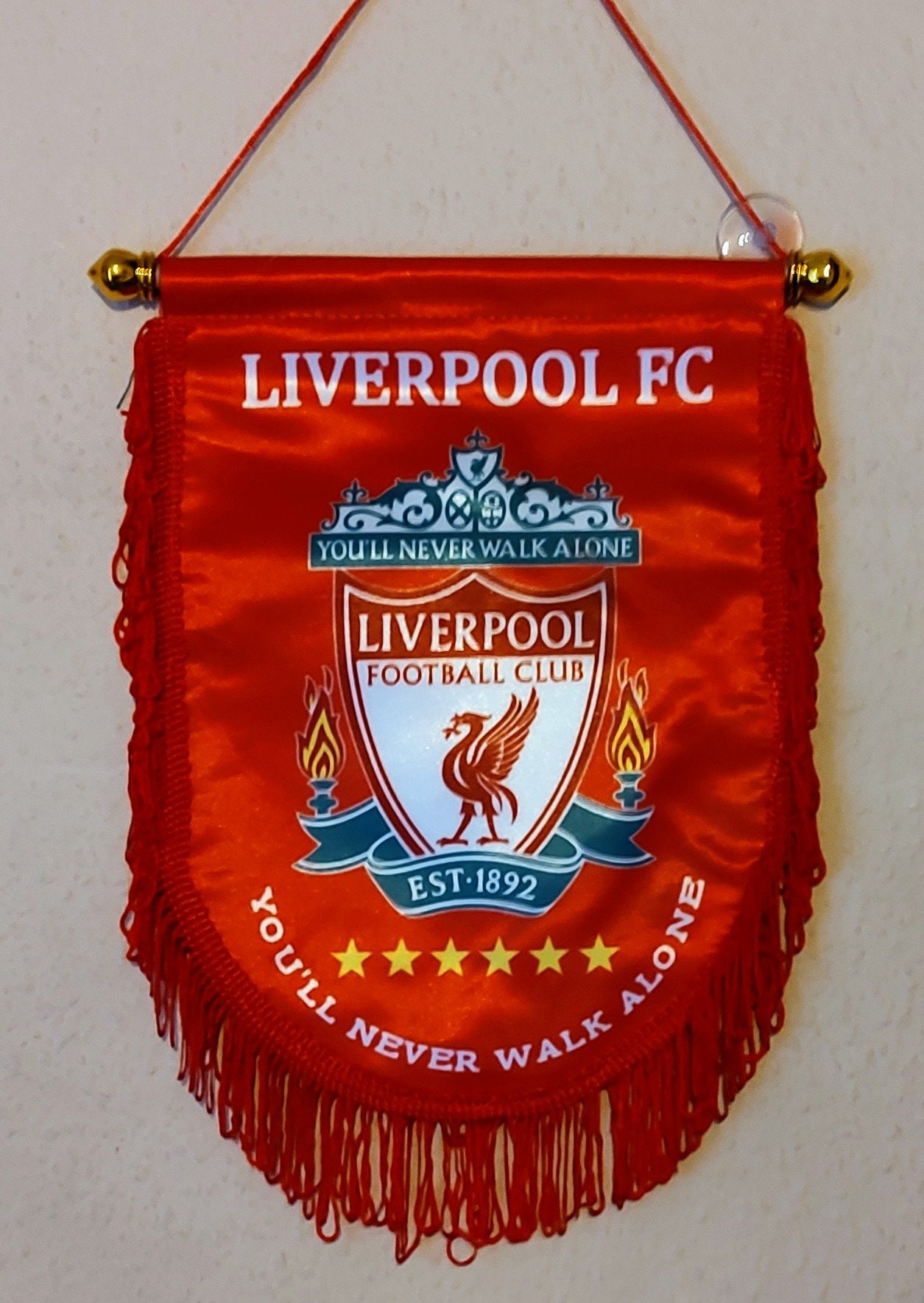 Fanion Vintage Liverpool FC - Banderin Pennant Wimpel - Club Anglais