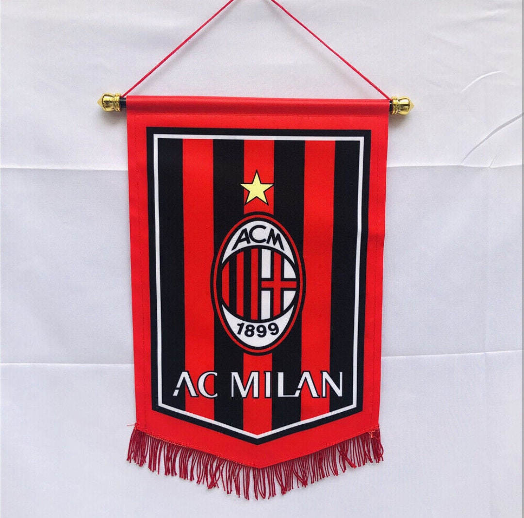 Fanion AC Milan - Drapeau De Supporteur - Football - Occasion