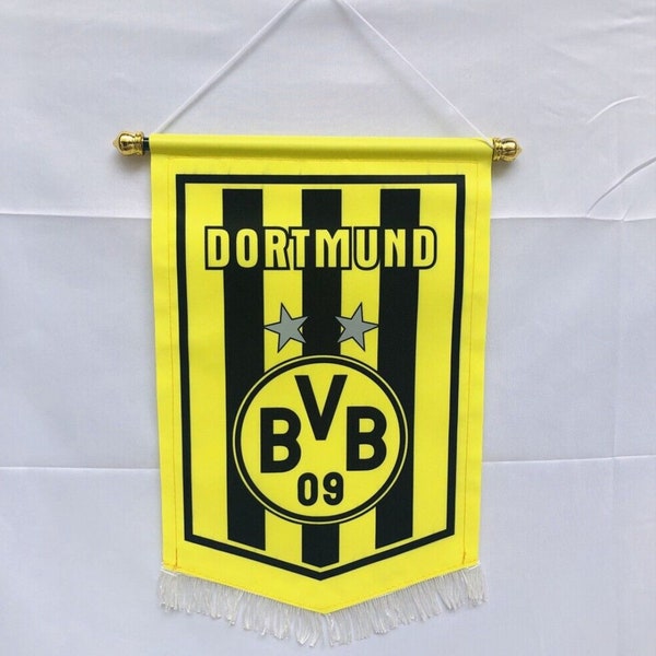 Borussia Dortmund Football Club Crest Pennant, Size 9.5" x 14"