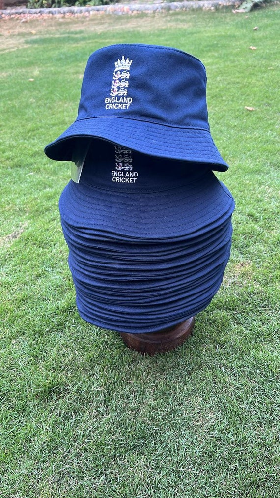 England Cricket Crest Navy Blue Bucket Hats