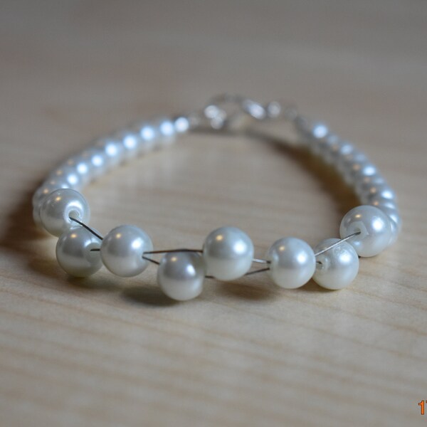 Bridal Jewelry Bridal Bracelet Bracelet Pearl Bracelet White for the Bride Gift Wedding