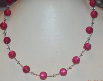 Original Swarovski Polaris Crystals pink necklace crystal necklace Swarovski necklace Polaris necklace gift mom wife girlfriend sister