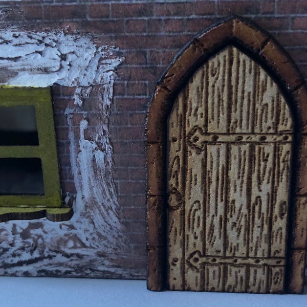 1/48th kit medieval door and surround, quarter scale