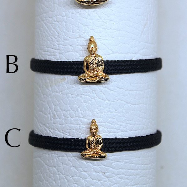 Orientalisches Themenarmband - vergoldeter Buddha