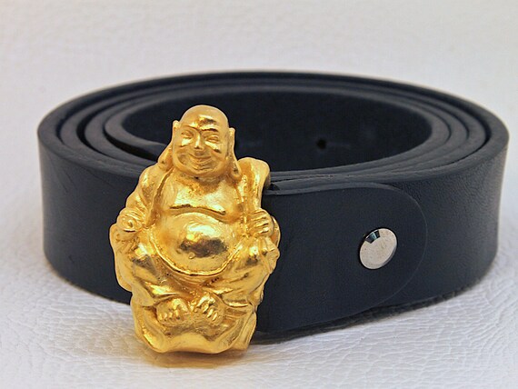 Oriental Themed Belt - Buckle With Budai, Buddhist Monk  display picture 3