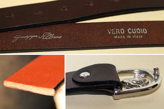 Leather belt with Asian theme buckle Amazon.com: Men main image 2