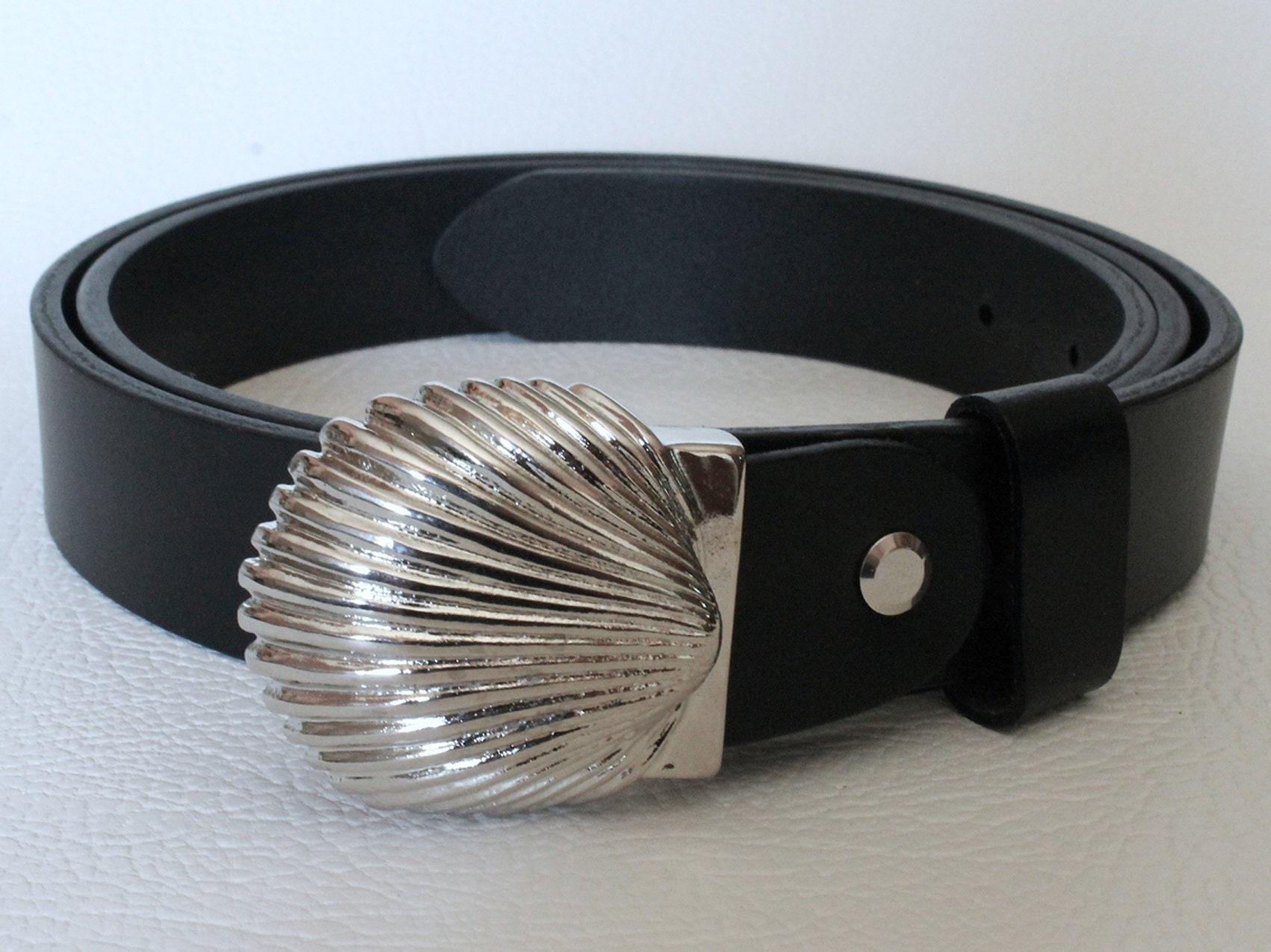 Nautical-themed Belt - With Shell-shaped Buckle - Pure  display picture 3